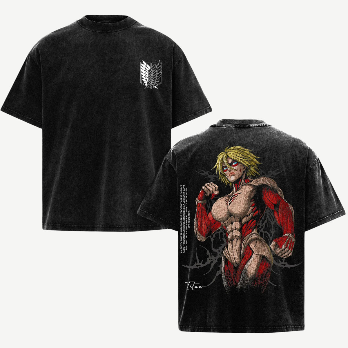 Anime Attack on Titan Annie koszulka Weebu