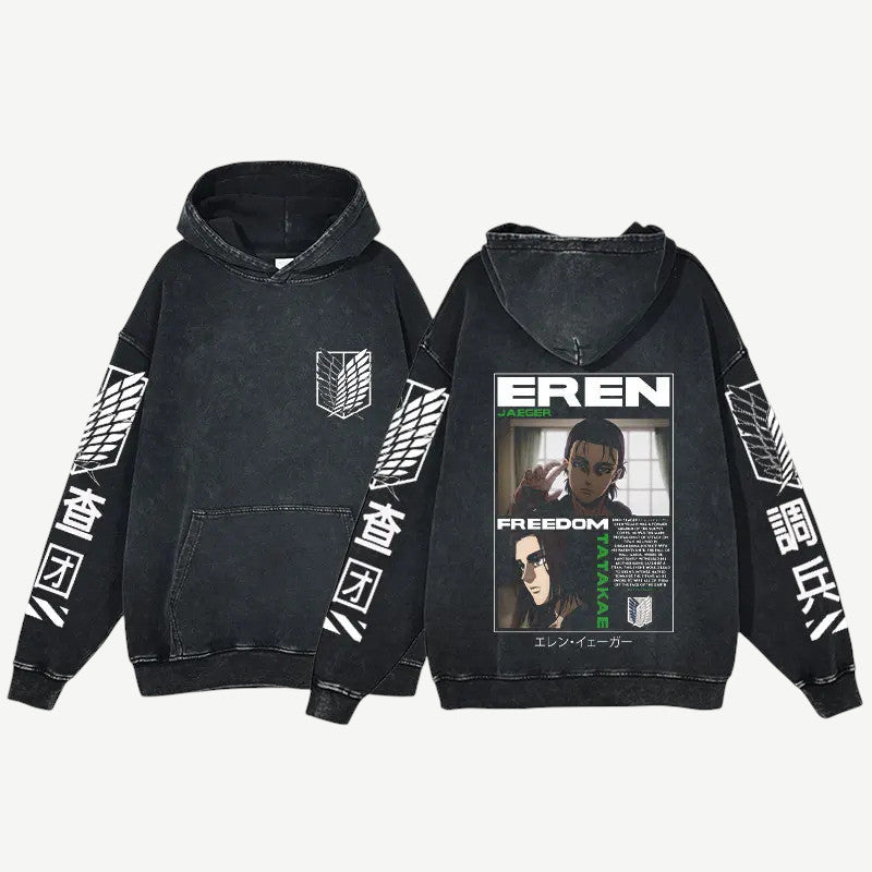 Anime Attack on Titan Eren bluza Weebu