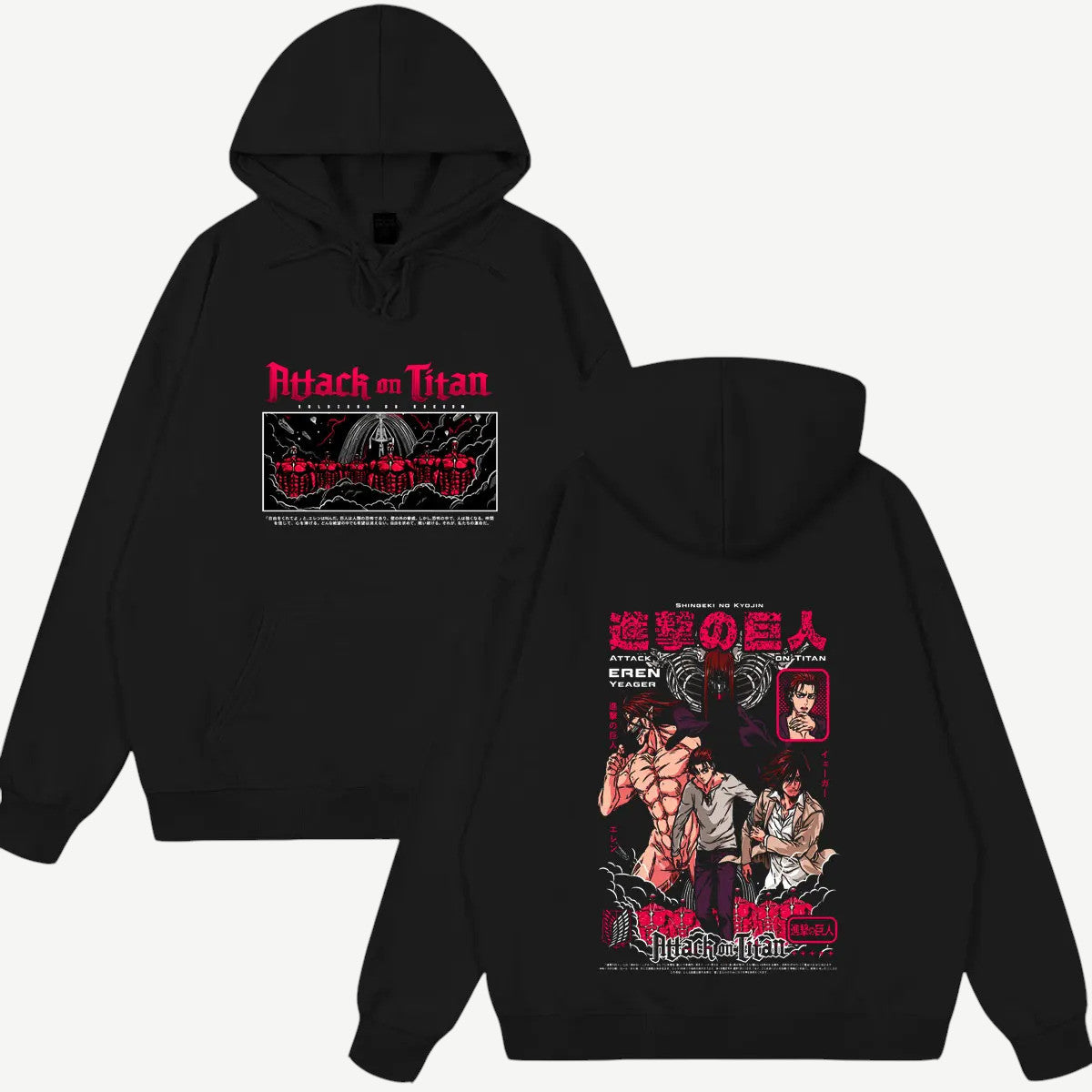 Anime Attack on Titan Eren bluza Weebu