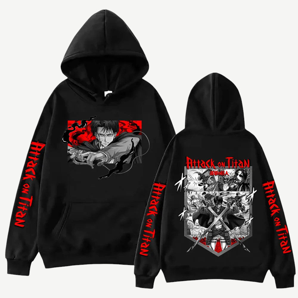 Anime Attack on Titan Levi bluza Weebu