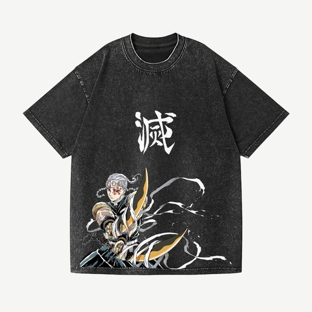 Anime Demon Slayer Tengen Uzui koszulka Weebu