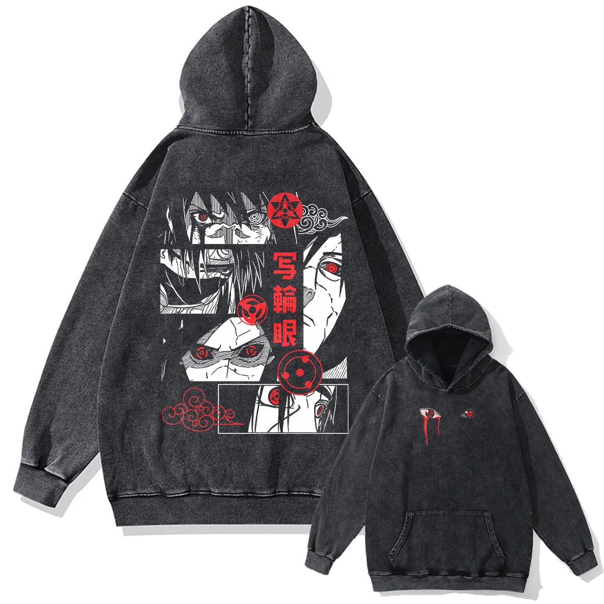 Anime Naruto Sharingan bluza Weebu