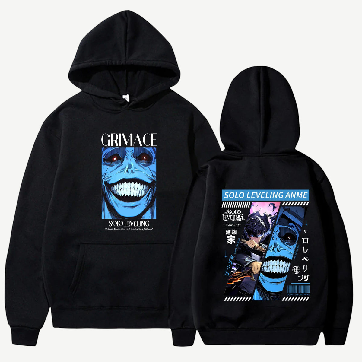 Anime Solo Leveling Sung Jin-Woo GRIMACE bluza Weebu