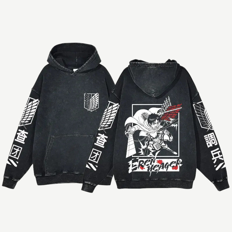 Anime Attack on Titan Eren bluza Weebu