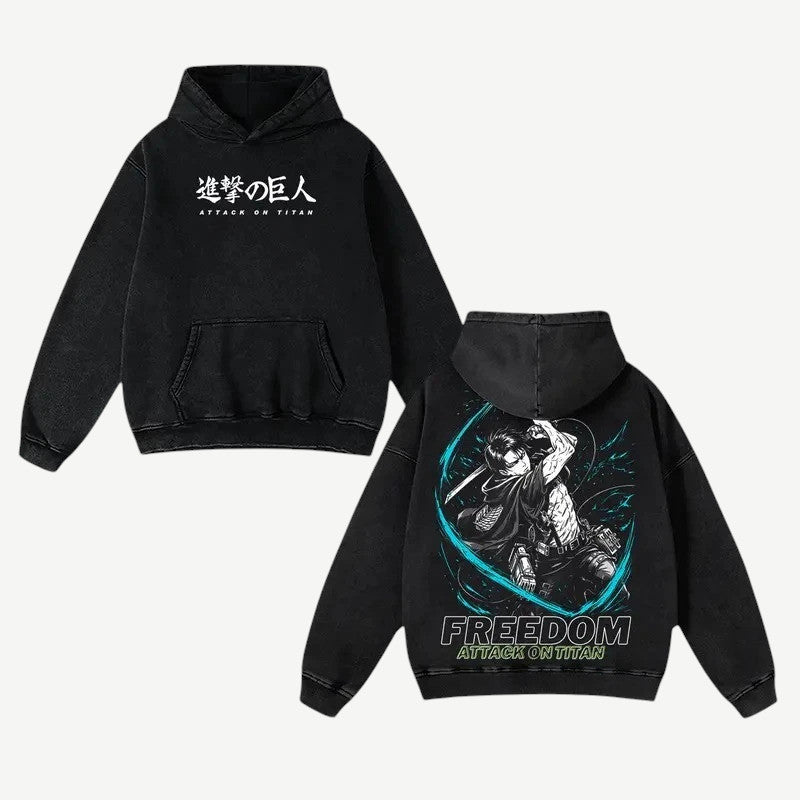 Anime Attack on Titan Levi bluza Weebu