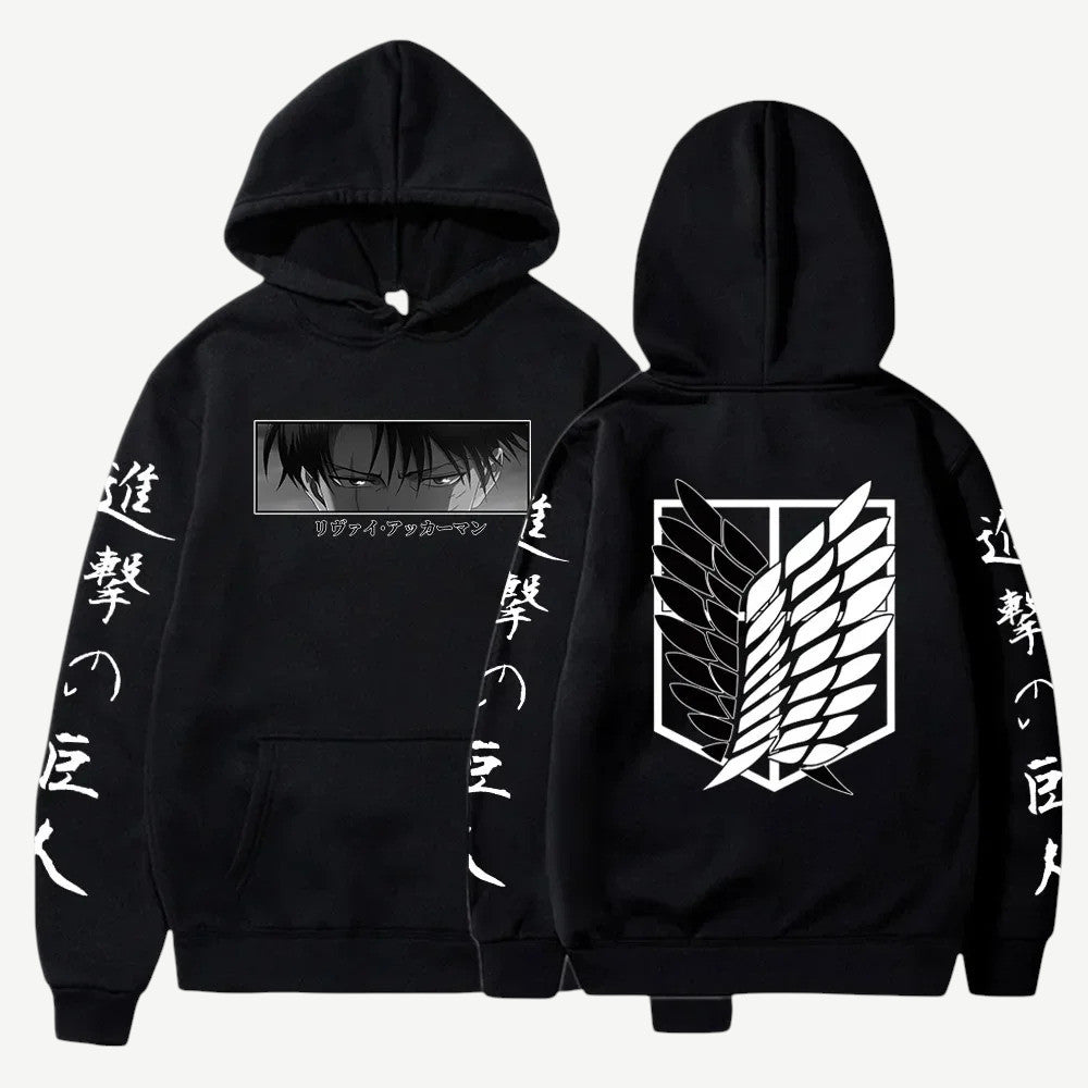 Anime Attack on Titan Levi bluza Weebu