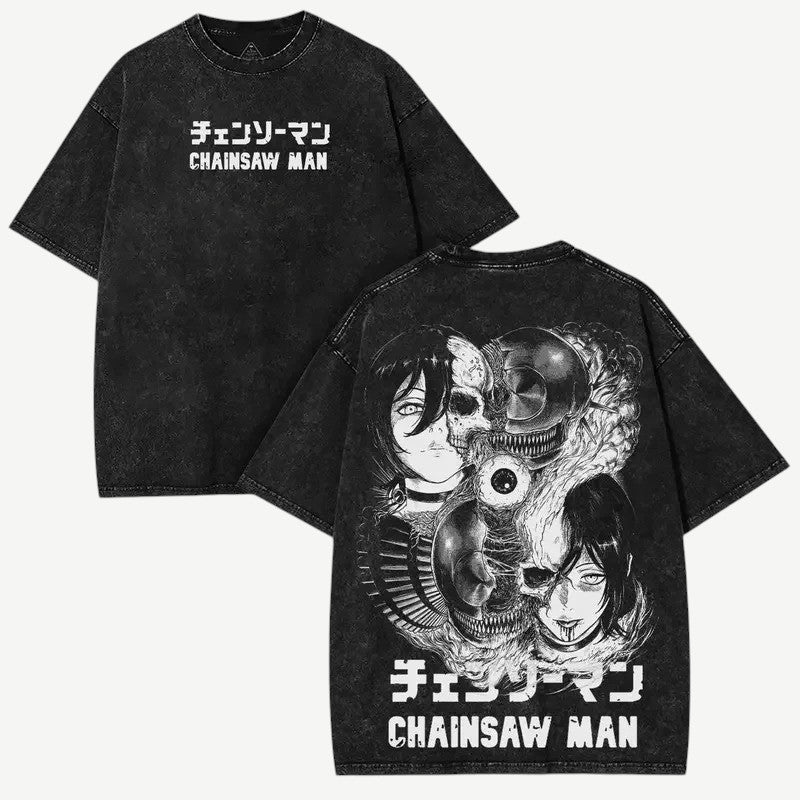 Anime Chainsaw Man koszulka Weebu