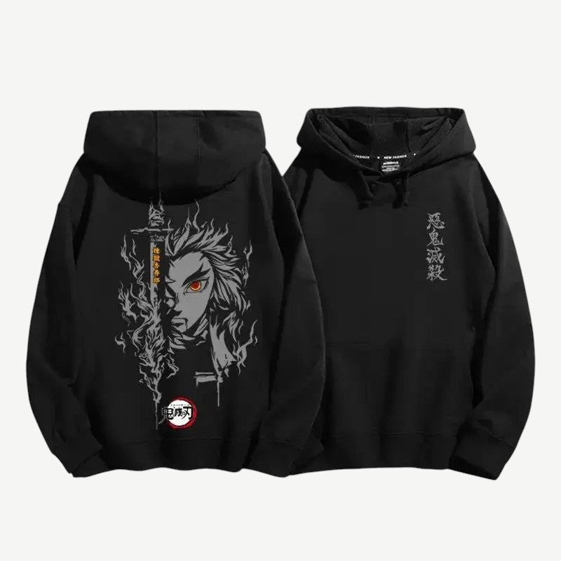 Anime Demon Slayer Rengoku bluza Weebu