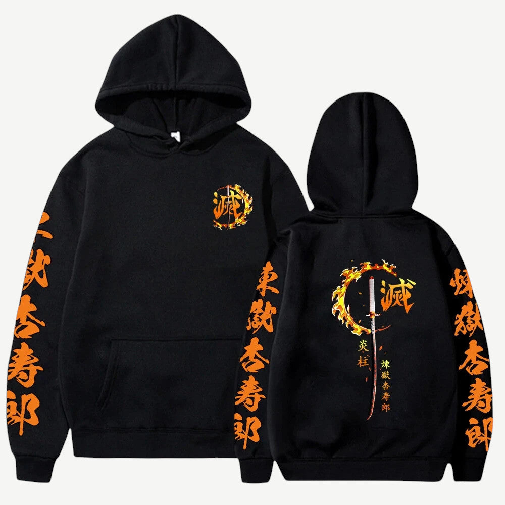 Anime Demon Slayer Rengoku bluza Weebu