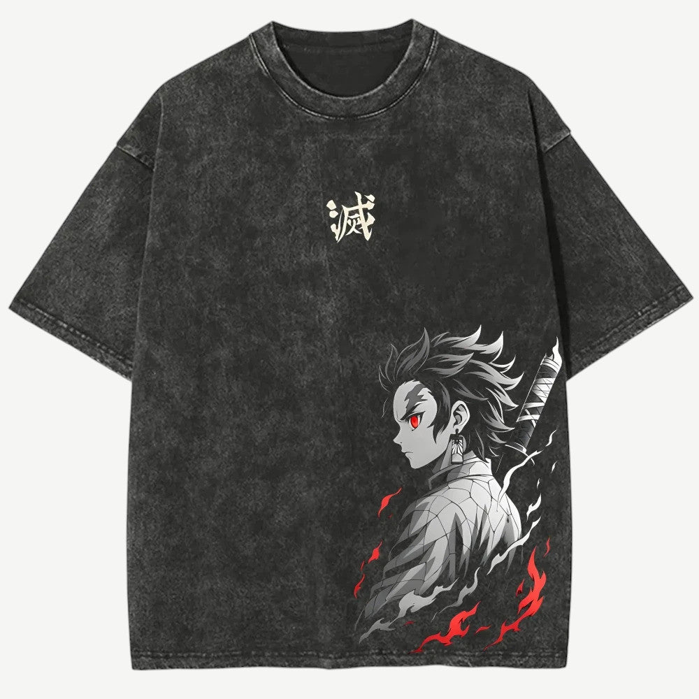 Anime Demon Slayer Tanjiro koszulka Weebu