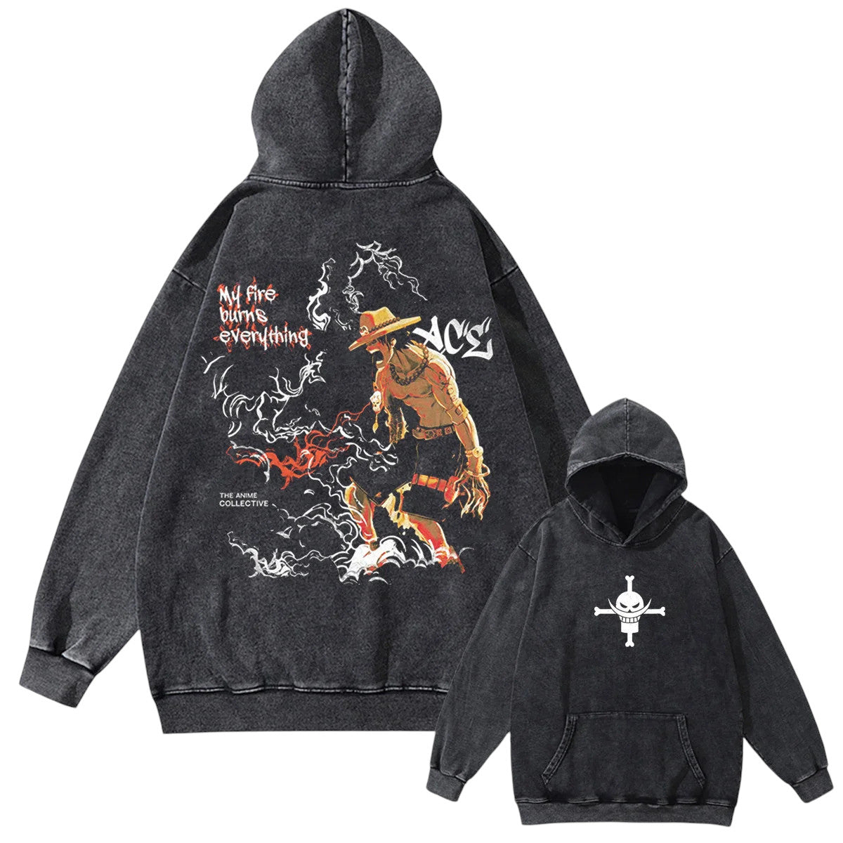 Anime One Piece Ace bluza Weebu