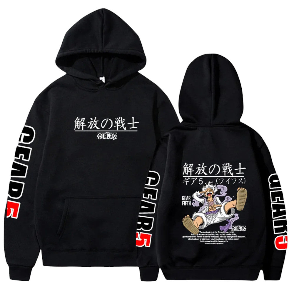 Anime One Piece Luffy Gear 5 bluza Weebu