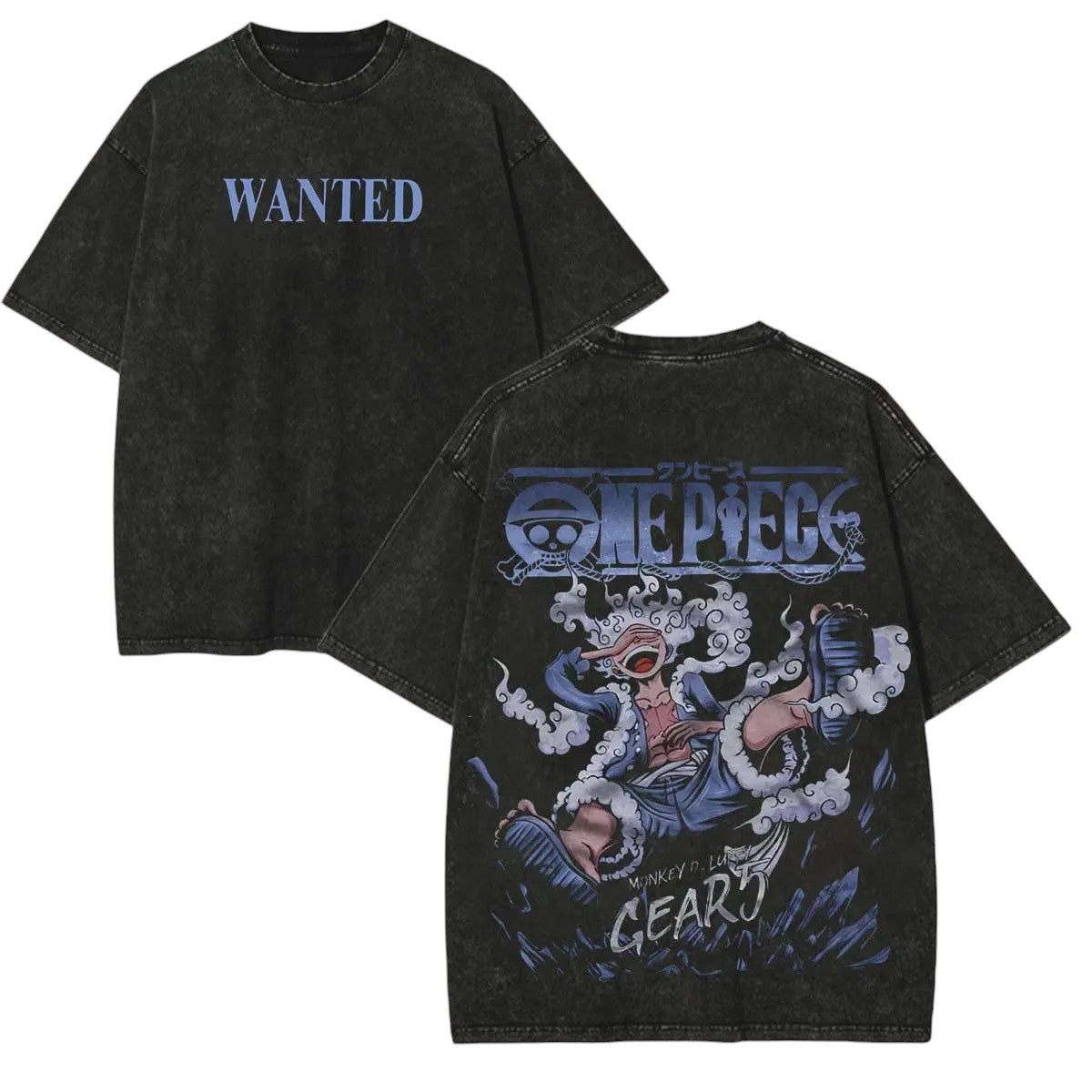 Anime One Piece Luffy Gear 5 koszulka Weebu