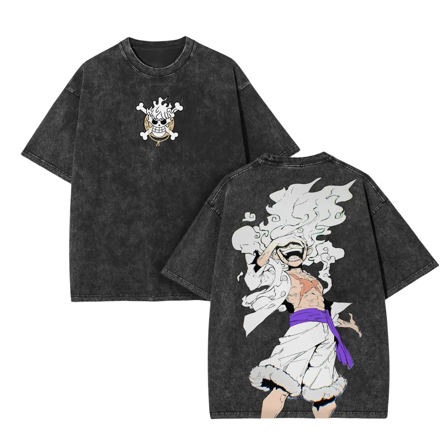 Anime One Piece Luffy Gear 5 koszulka Weebu
