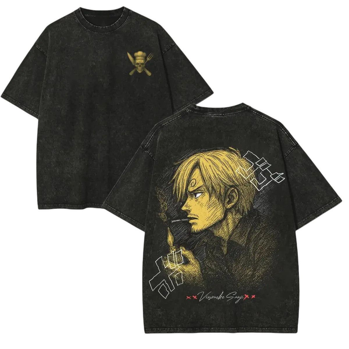 Anime One Piece Sanji koszulka Weebu