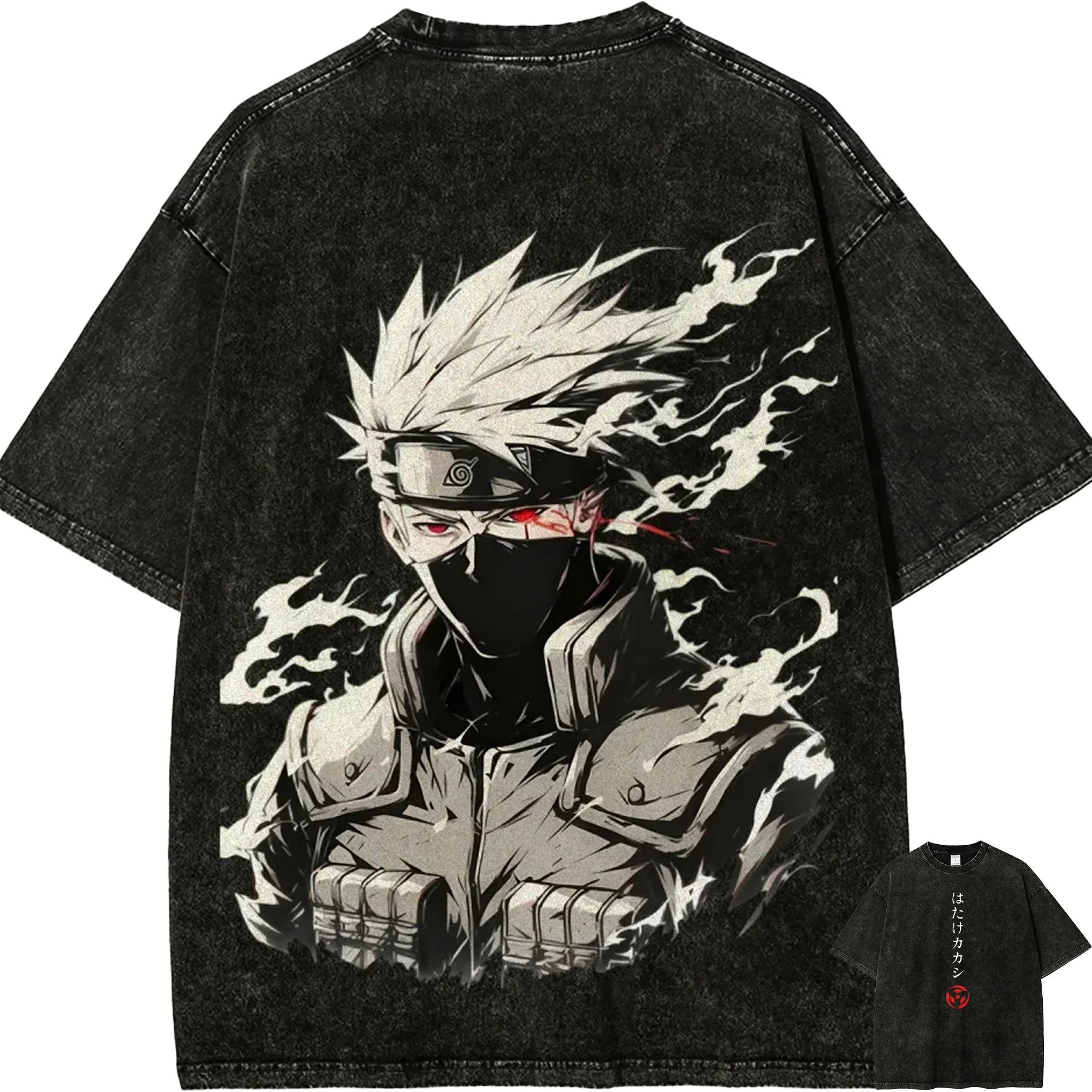 Anime Naruto Kakashi koszulka przód Weebu