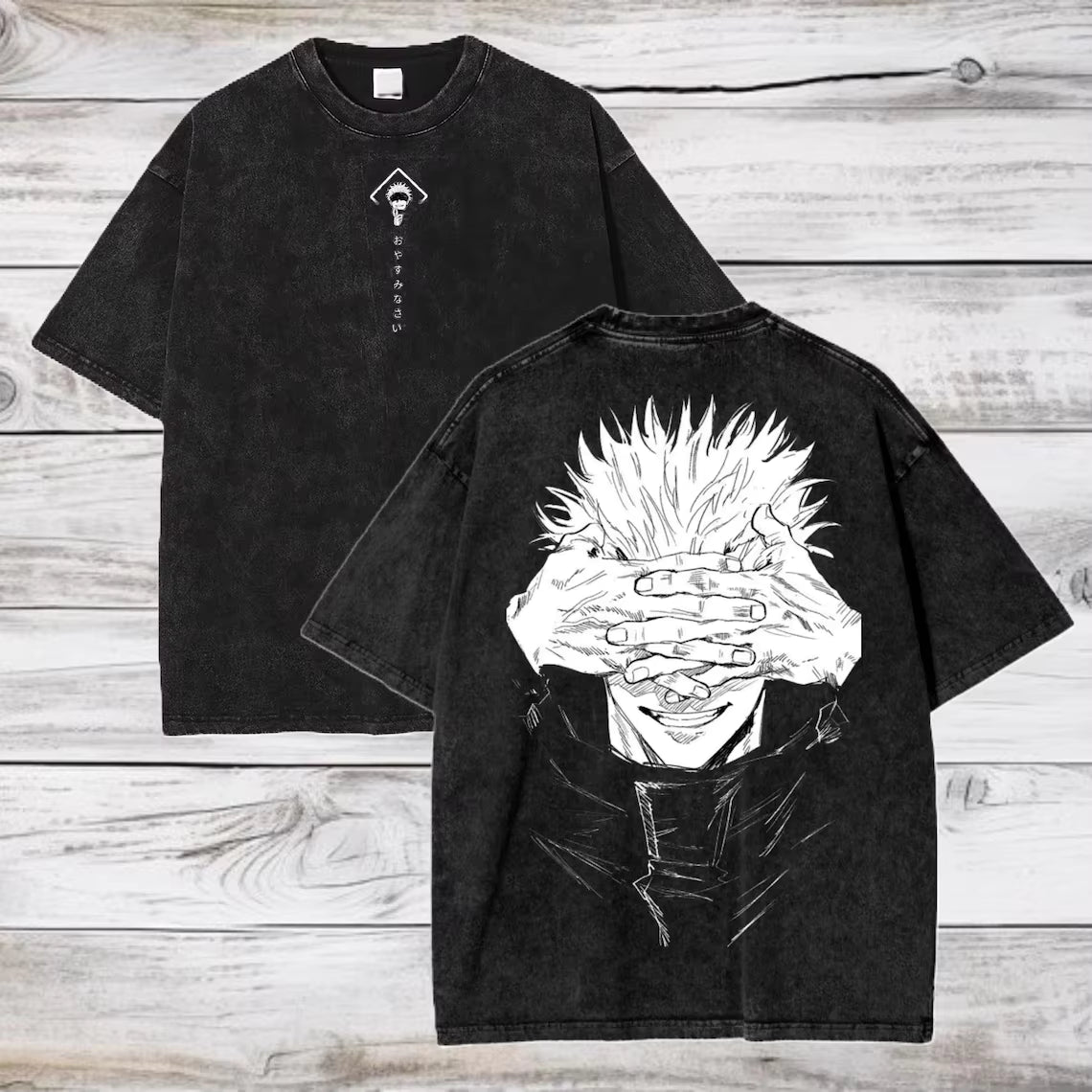 Anime Jujutsu Kaisen Gojo koszulka 100% bawełna
